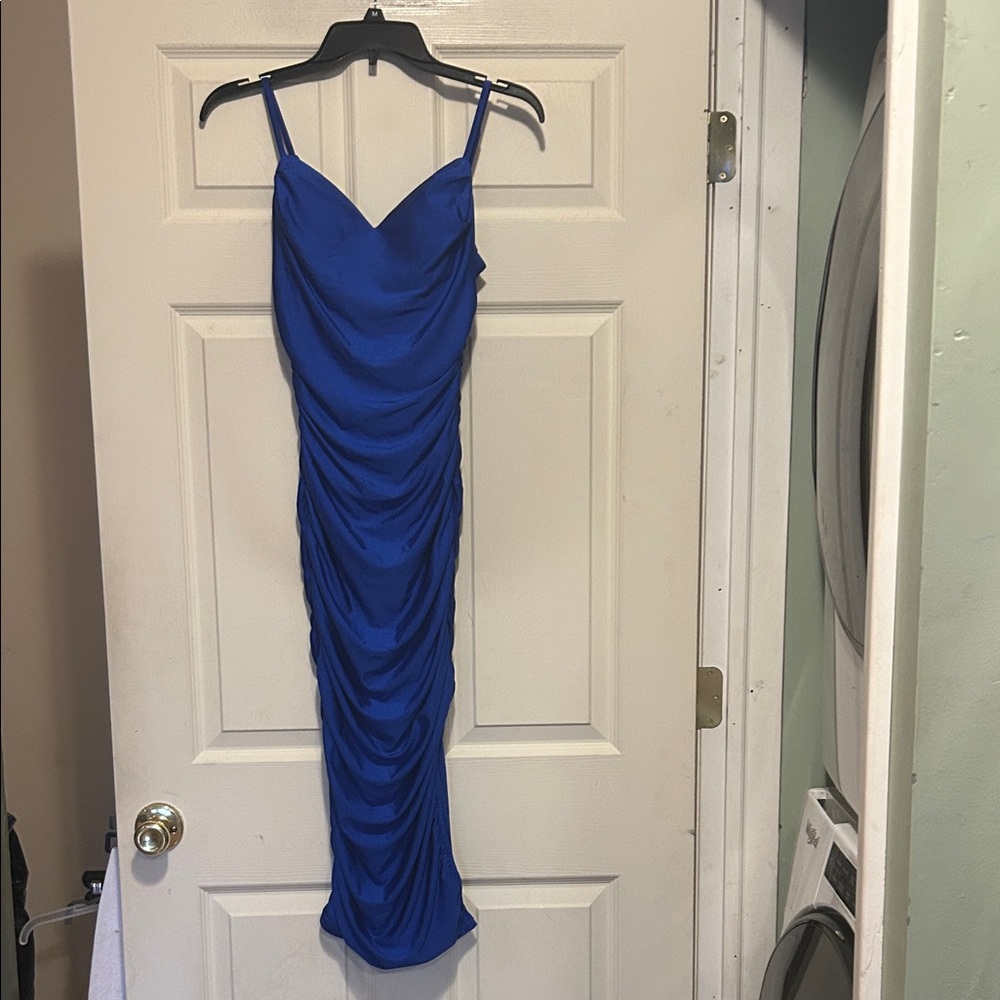 Windsor Ruched Bodycon Dress Size XS Blue